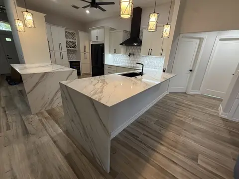 Kitchen remodel with white shaker cabinets