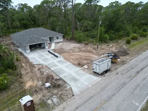 Site preparation and clearing for new construction