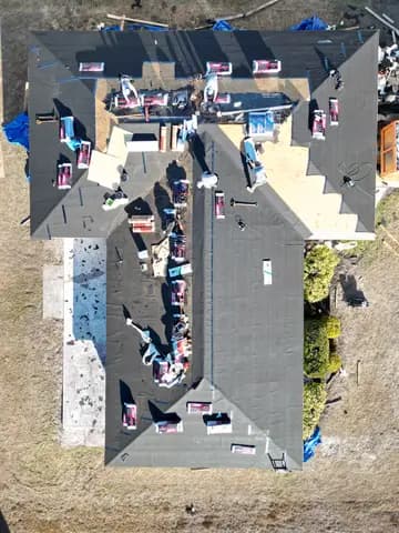 Roof dry-in and underlayment installation during re-roof