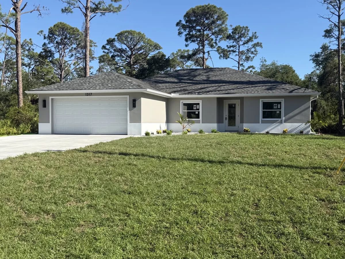 Newly constructed home in Southwest Florida