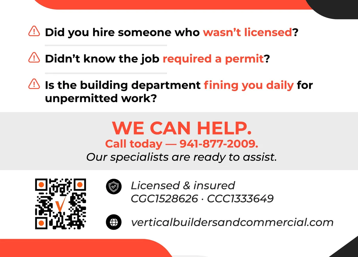 Vertical Builders and Commercial permit assistance information